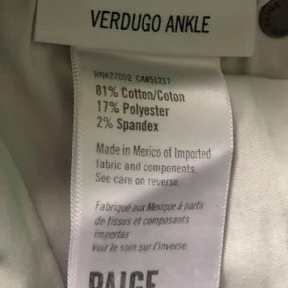 Paige Skinny Zip Ankle Jeans in Gray - Picture 2 of 5